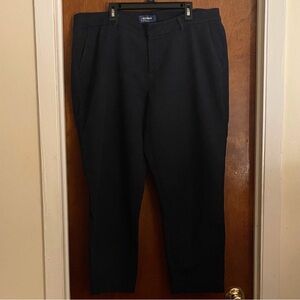 Old Navy Women's Harper Mid-Rise Navy Blue Trousers